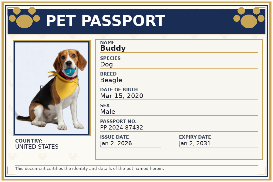 Pet Passport